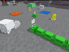 Slither Blocky Snake 3D — free online game