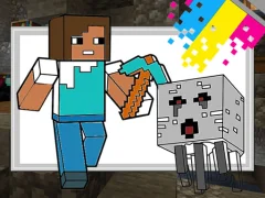 Permainan Minecraft Coloring Pages talian