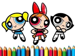 Powerpuff Girls Z Coloring book — безкоштовна онлайн гра