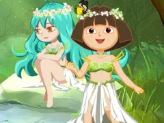 Spel Dora With Wizard In Forest online
