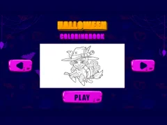 Igra Halloween coloring books spletu