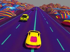 Neon Race Retro Drift — free online game