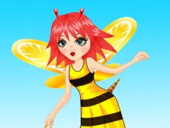 Bee Girl Dress up — bezplatná online hra