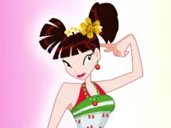 Cluiche Winx Musa Dress Up ar líne