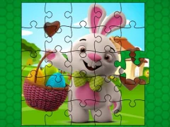 Easter Bunny Eggs Jigsaw — free online game