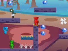Fireboy Watergirl In Zombies World — joc online gratuit
