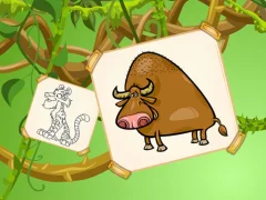 Игра Funky Animals Coloring онлајн
