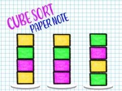 Cube Sort Paper Note — free online game