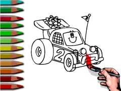 Spel BTS Racing Car Coloring online