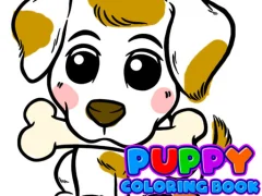 Spel Puppy Coloring Book for kids online