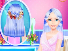 Colorful Braid Hairstyle Making — free online game