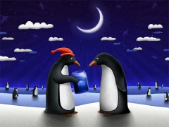 Christmas Penguin Slide — безплатна онлайн игра