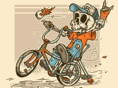 खेल Halloween Bike Ride  ऑनलाइन
