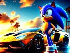 Sonic Run for Lamborghini — لعبة مجانية اون لاين