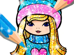 Permainan Girls Coloring Book Glitter  secara online