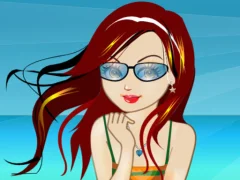 Beach Girl Dressup — bezplatná online hra