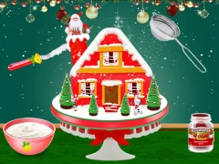 Xmas Gingerbread House Cake — jogo online grátis