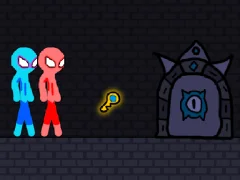 Mchezo Red and Blue Stickman Rope online