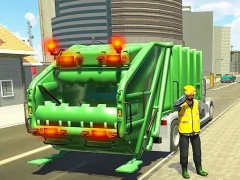 Lojë American Trash Truck Simulator Game 2022 në internet