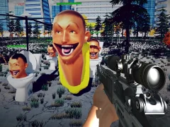 Sniper Survival Skibidi Toilet — nemokamas žaidimas internete