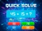Quick Solve — free online game
