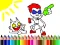 Spel Back To School: Titans Coloring Book online