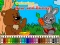 Coloring Bear and Bunny — free online game