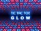Tic Tac Toe glow — free online game