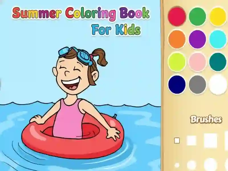 Игра Summer Coloring Book For Kids онлајн