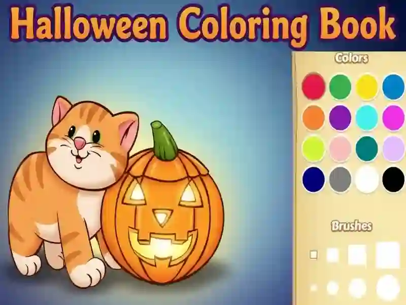 खेल Halloween Coloring Book ऑनलाइन