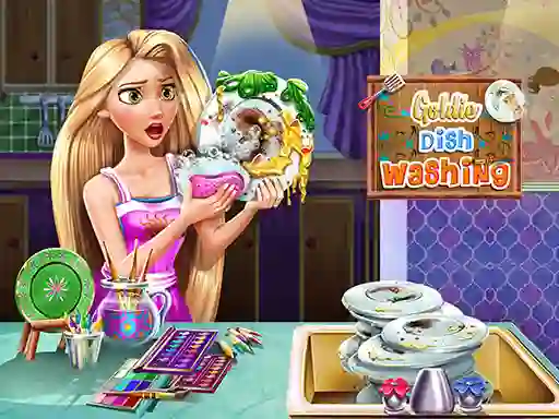 Goldie Dish Washing — free online game