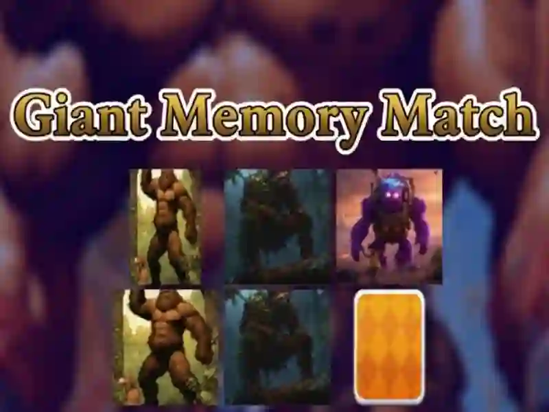 Giant Memory Match — free online game