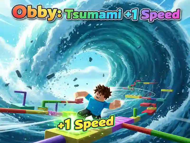 Obby: Tsunami +1 speed — free online game