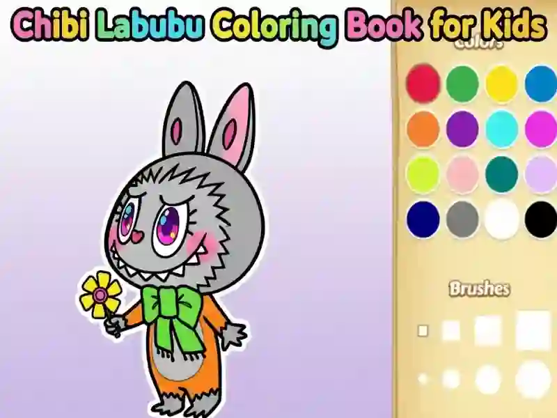 Chibi Labubu Coloring Book for Kids — free online game