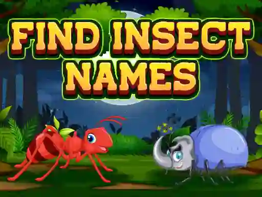 Find Insects Names — jogo online grátis