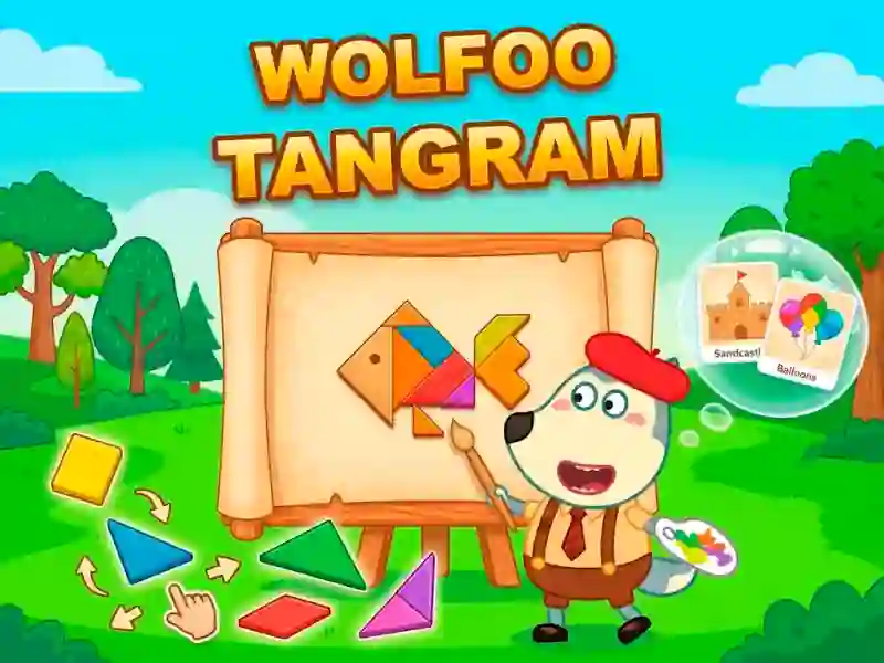 Wolfoo Tangram — free online game