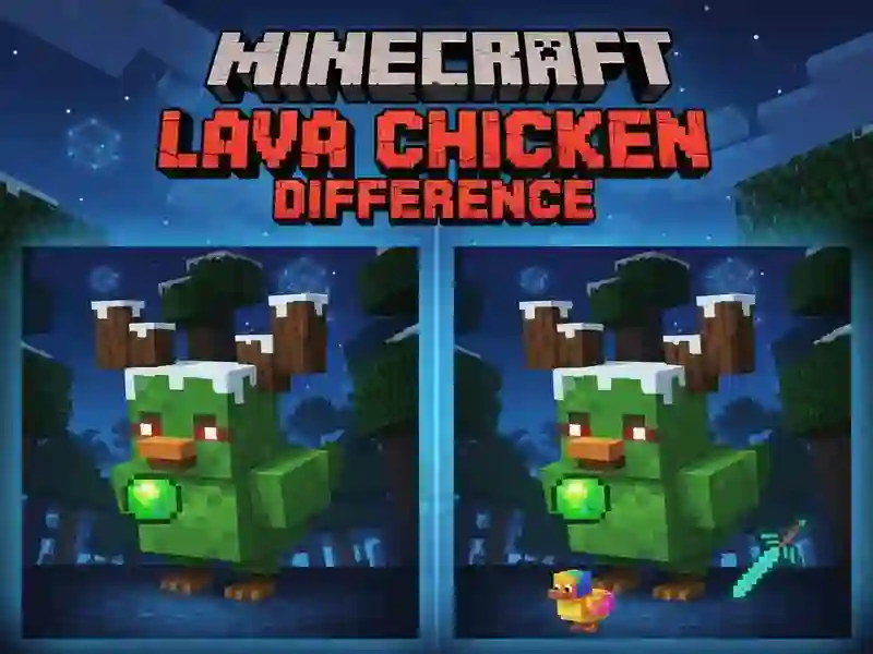 Minecraft Lava Chicken Difference — free online game