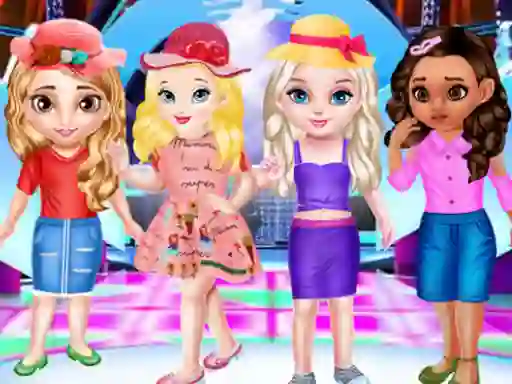 Little Princesses Fashion Competition — free online game