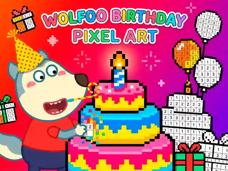Wolfoo Birthday Pixel Art — free online game
