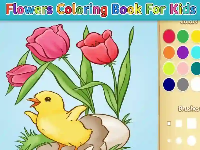 Flowers Coloring Book For Kids — free online game