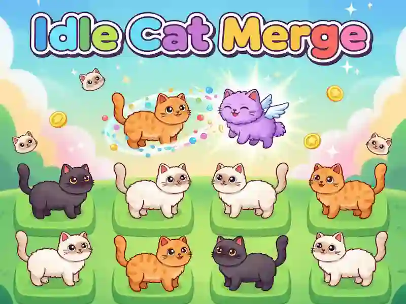 Idlle Cat Merge — free online game