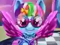 Rainbow pony real haircuts — free online game