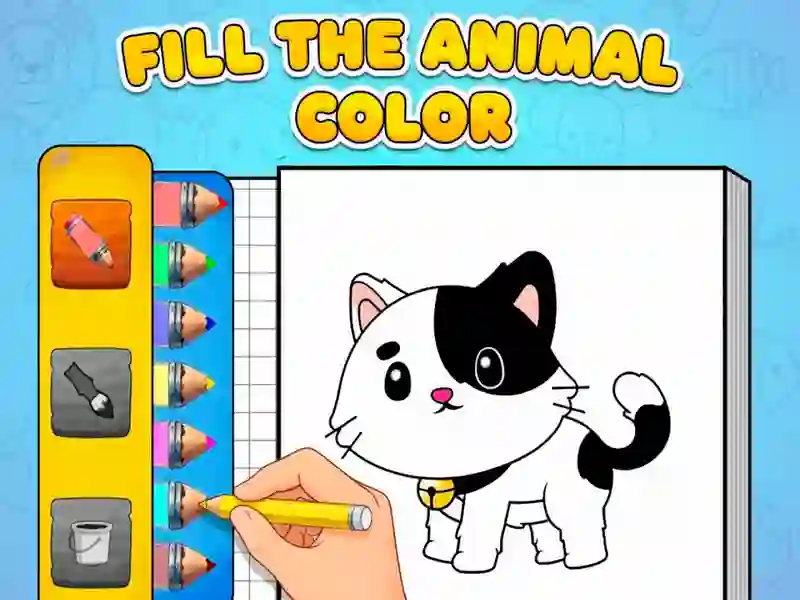 Fill The Animal Color — free online game