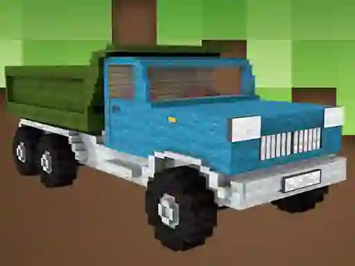 Blockcraft Truck Jigsaw — free online game