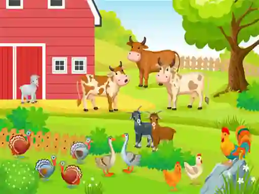 Farm Animals Puzzles Challenge — free online game