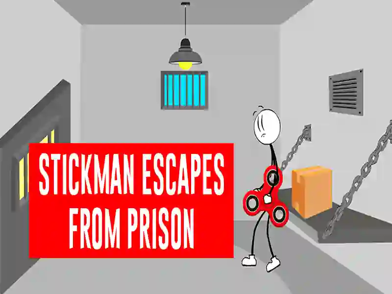 Stickman escapes from prison — free online game