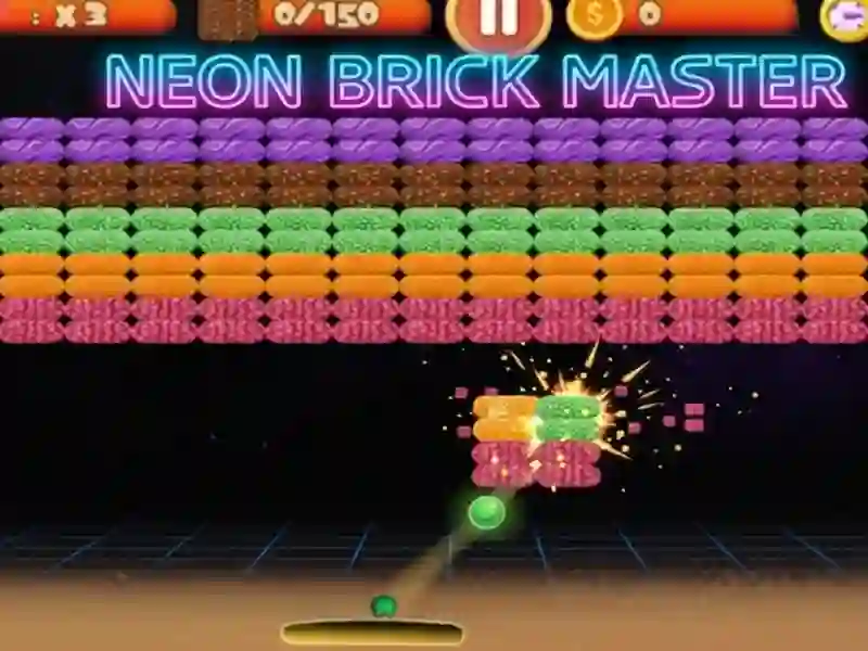 Neon Brick Blast Master — free online game
