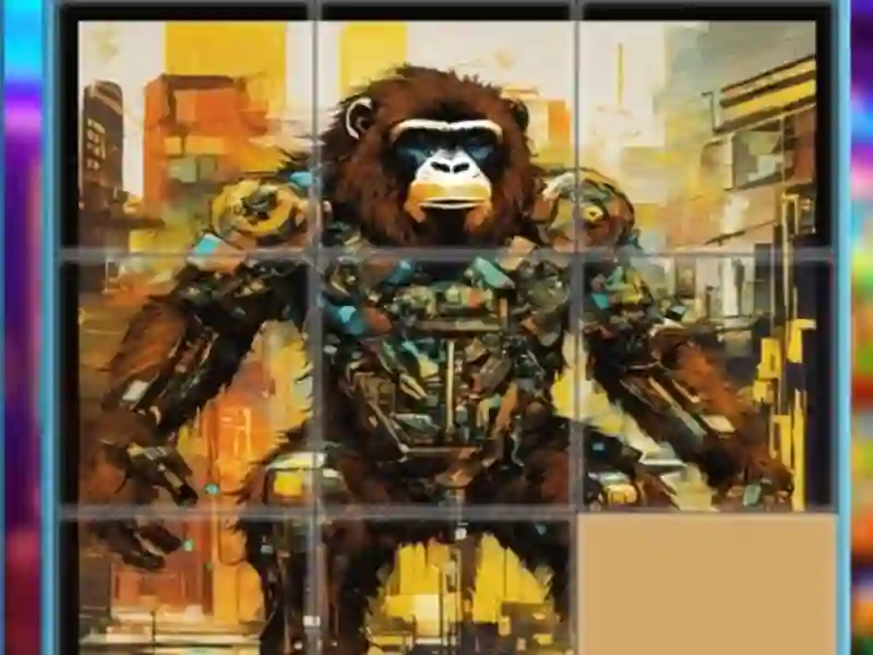 Gorilla Sliding Puzzles — free online game