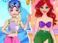 Summer vs Winter Princesses Battle — free online game