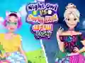 Jwèt Night Owl vs Early Bird Fun Party sou entènèt